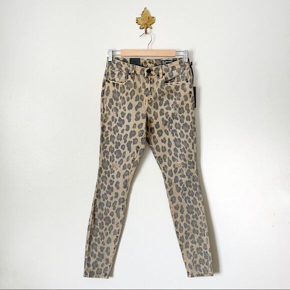 Blank NYC The Bond Mid-rise Skinny Animal print jeans NWT size 26 - Picture 1 of 8